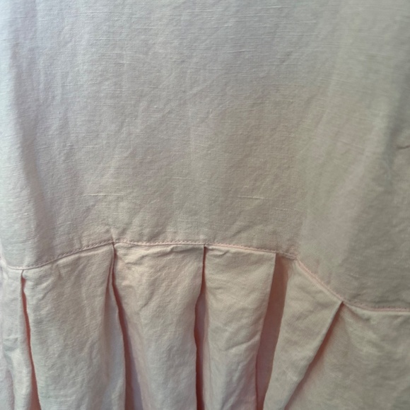 Pink 100% Linen Ladies Blouse - Picture 5 of 5